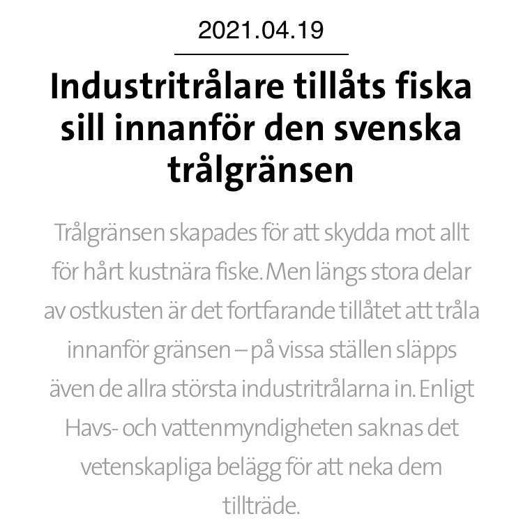 Hela Hälsingland: Värna det kustnära fisket i Östersjön